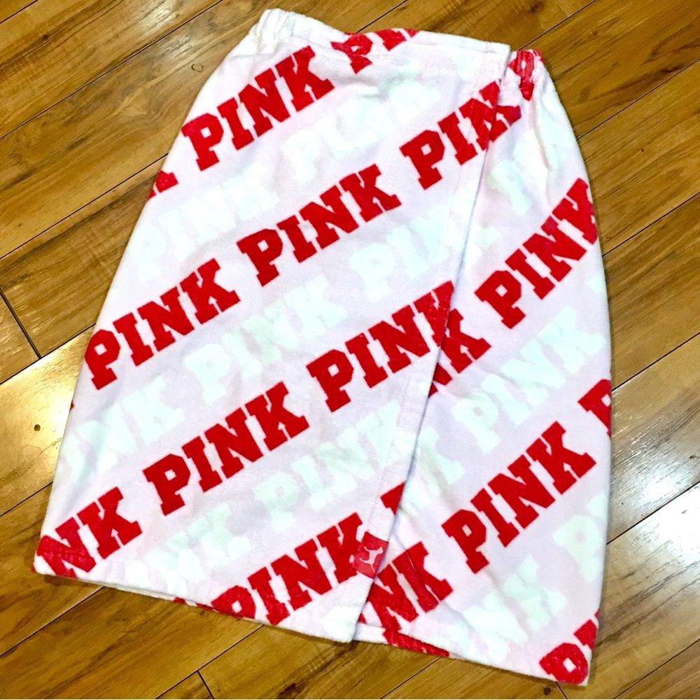 Victoria Secret PINk logo swim towel wrap cover up beach summer spa pool small